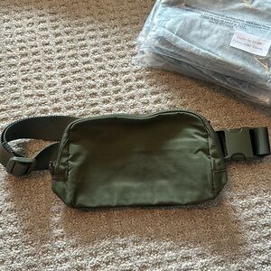 Army Green crossbody belt bag adjustable strap